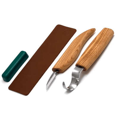 S02 Beavercraft Spoon Carving Tool Set with Detail Knife (2 knives + accessories)