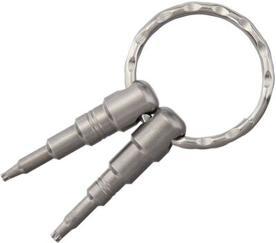 KKR 68 LionSteel Knife Key Ring with Tork T8 + Torx T6. Stainless steel 440