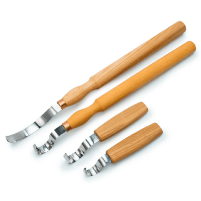 S11 Beavercraft Hook Knives Set of 4 Tools