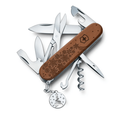 Victorinox 1.3701.63E1 Climber Winter Magic LE2025 multifunkciós kés 91mm, körtefa, 13 funkció