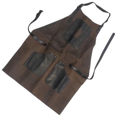 AP3X Beavercraft Genuine Leather Apron Black&Brown