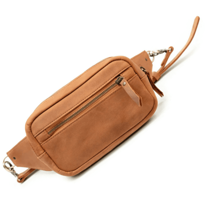 LC_Quest_Brown Beavercraft Quest – Leather Waist Bag Fanny Pack Bum Bag for Men and Women, Brown