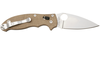 C101MPCW2 Spyderco Manix 2 barna vászon Micarta CPM CRU-WEAR Reveal 14