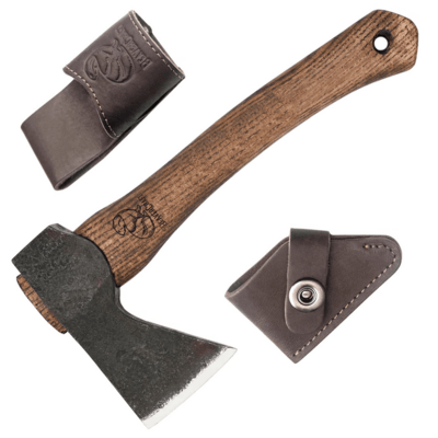 AX1 Beavercraft Small Carving Hatchet s Leather Sheath