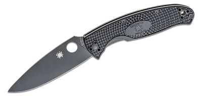 Spyderco C142PBBK Resilience Lightweight Black kapesní nůž 10,7 cm, celočerná, FRN