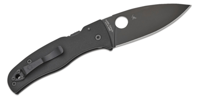 C263GPBK Spyderco Bodacious Black G-10 Black Blade Reveal 14