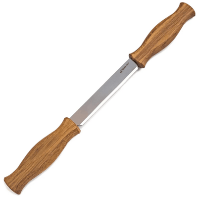 DK1S Beavercraft Drawknife 3mm with Oak Handle with Leather Sheath