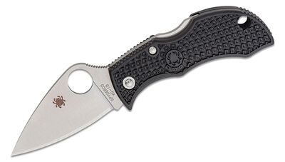 MBKLFP Spyderco Manbug Black Lightweight Leaf Reveal 13
