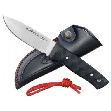 KODIAK-10SV.M Muela 100mm full tang Sandvik 14C28Nsteel blade,3Dblack micarta,red fiber spacers