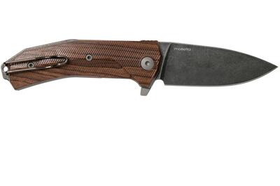 KUR BST LionSteel Liner Lock Sleipner Blade PVD+SW blade, SANTOS WOOD handle, IKBS