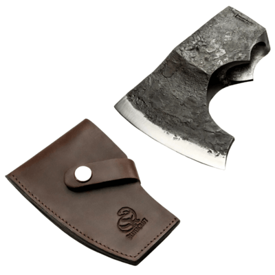 AX4_Head Beavercraft Hand-Forged Axe Head with Leather Sheath
