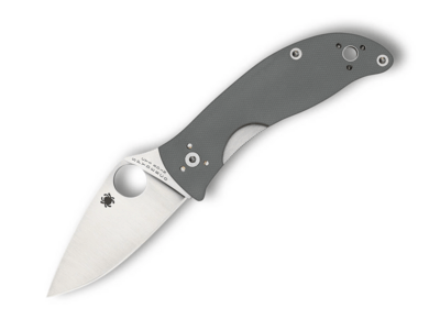 Spyderco C222GPGY Alcyone zsebkés 7,4 cm, szatén, szürke, G10