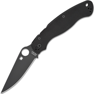 Spyderco C36GPBK2 Military 2 All Black kapesní nůž 10,2 cm, celočerná, G10