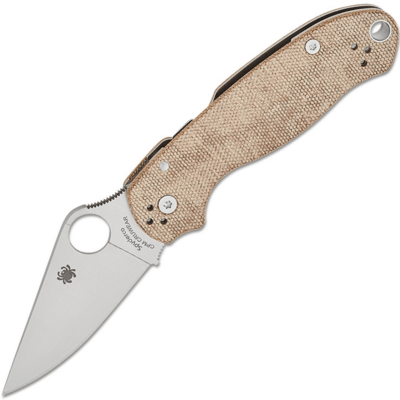 Spyderco C223MPCW Para 3 Brown kapesní nůž 7,4 cm, Satin, hnědá, Micarta
