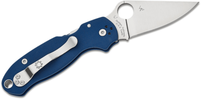 C223GPCBL Spyderco Para 3 Cobalt Blue G-10 CPM SPY27 Reveal 14