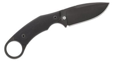 H2B GBK LionSteel Fixed Blade M390 BLACK washed, Solid G10 handle, KYDEX sheath