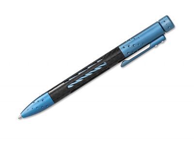09LS027 LionSteel Nyala Pen Carbon Matte Blue