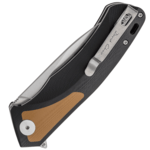 PF838BRW Petrified Fish PF838
Pub Stonewashed D2 Brown G10 With Black G10