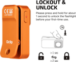 Oclip Orange OLIGHT Customized 280mAh 3.7V Rechargeable Battery