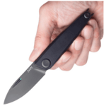 ANV Knives ANVZ050-010 Z050 - BB fekete zsebkés 6,5 cm, DLC, teljesen fekete, alumínium