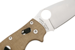 C101MPCW2 Spyderco Manix 2 barna vászon Micarta CPM CRU-WEAR Reveal 14