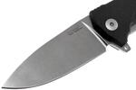 KUR BK LionSteel Liner Lock Sleipner Blade, BLACK G10 handle, IKBS