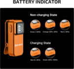 Oclip Orange OLIGHT Customized 280mAh 3.7V Rechargeable Battery