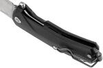 KUR BK LionSteel Liner Lock Sleipner Blade, BLACK G10 handle, IKBS