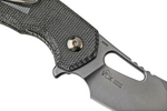 MKM MK FX03M-1BC ISONZO Hawkbill zsebkés 4,9 cm, kőmosott színű, fekete, Micarta