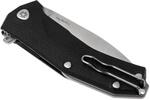 KUR BK LionSteel Liner Lock Sleipner Blade, BLACK G10 handle, IKBS