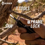 Gerber Armbar Scout - Dark Green multifunkčný nástroj, čierno-zelená, oceľ, hliník, 7 funkcí