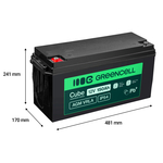 Green Cell AGM12V150AH-J VRLA karbantartásmentes akkumulátor 12V 150Ah