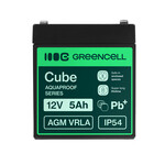 AGM12V5AH-J Green Cell AGM VRLA 12V 5Ah karbantartásmentes akkumulátor pénztárgépekhez, játékokhoz é