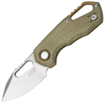 MKM MK FX03M-3GC ISONZO Clip Point kapesní nůž 4,9 cm, Stonewash, zelená, Micarta