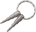KKR 68 LionSteel Knife Key Ring with Tork T8 + Torx T6. Stainless steel 440