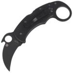 Spyderco C170GBBKP Karahawk zsebkés - karambit 6 cm, teljesen fekete, G10