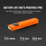 Arkfeld Pro Class 1 (Orange) CW OLIGHT 3.7V 1500mAh
Rechargeable 
(Built-In)