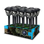 Modee záhradná solárna LED lampa GS029 36cm, AA 100 mAh 12ks (ML-GS029)