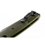 Benchmade 537GY-1 Bailout kapesní taktický nůž 8,5 cm, šedá Cerakote, zelená, hliník
