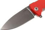 KUR OR LionSteel Liner Lock Sleipner Blade, ORANGE  G10 handle, IKBS