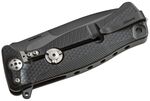 SR11A BB LionSteel SR FLIPPER BLACK Aluminum knife, RotoBlock, Chemical Black blade Sleipner