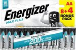 Energizer Max Plus AA alkalické baterie 8+4 12ks E303322000