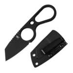 Kizer 1061A2 masninyakú kés, fekete, D2 acél, Kydex tokban