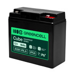AGM12V18AH-H Green Cell AGM VRLA 12V 18Ah bezúdržbová baterie pro pokladny, hračky a kamery (181×77×