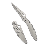 Spyderco C07S Police Model SerratedEdge vreckový taktický nôž 10,7 cm, celooceľový
