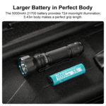 Javelot (OD Green) OLIGHT 3,6 V 5000 mAh 21700 újratölthető lítium-ion akkumulátor