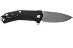 KUR BK LionSteel Liner Lock Sleipner Blade, BLACK G10 handle, IKBS