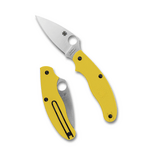 Spyderco C94PYL UK Penknife Salt Yellow vreckový nôž 7,6 cm, Satin, žltá, FRN