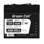 Green Cell AGM12V55AH-J VRLA gelová baterie 12V 55Ah