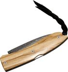 8800D UL LionSteel Opera Damascus Heinsgringla Olive wood Handle, wood box